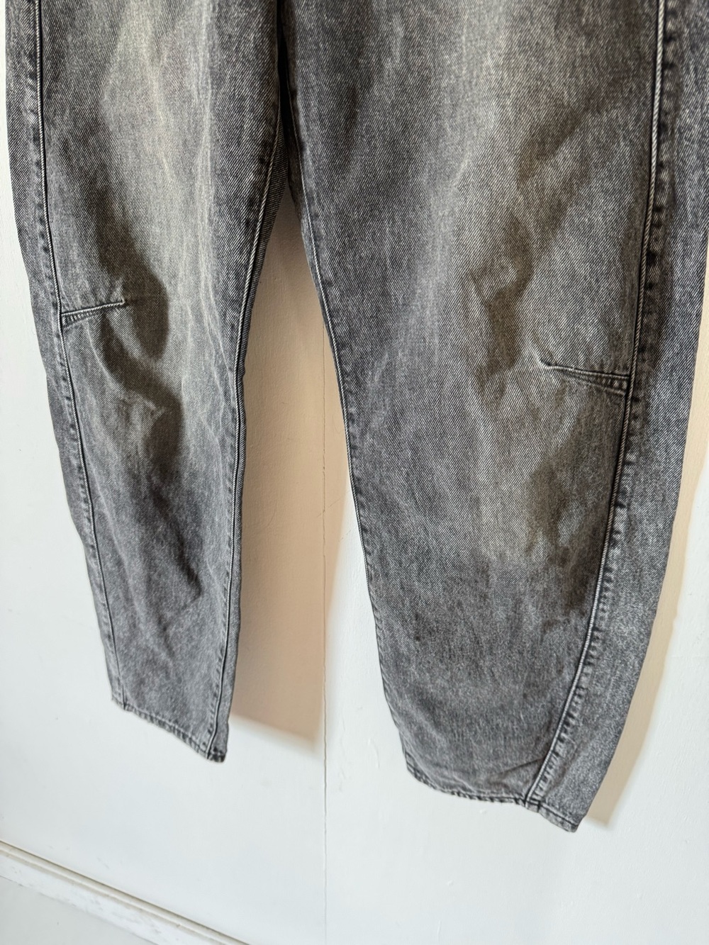 Levi's Cinch Barrel Jeans Past Lives Faded Black High Rise Womens 26 - Picture 4 of 9